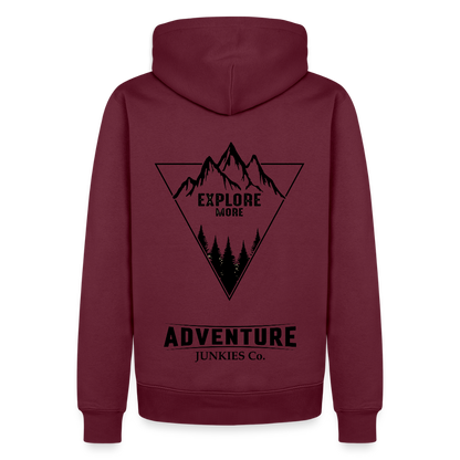 Men’s Premium Hiking / Walking Hoodie - burgundy
