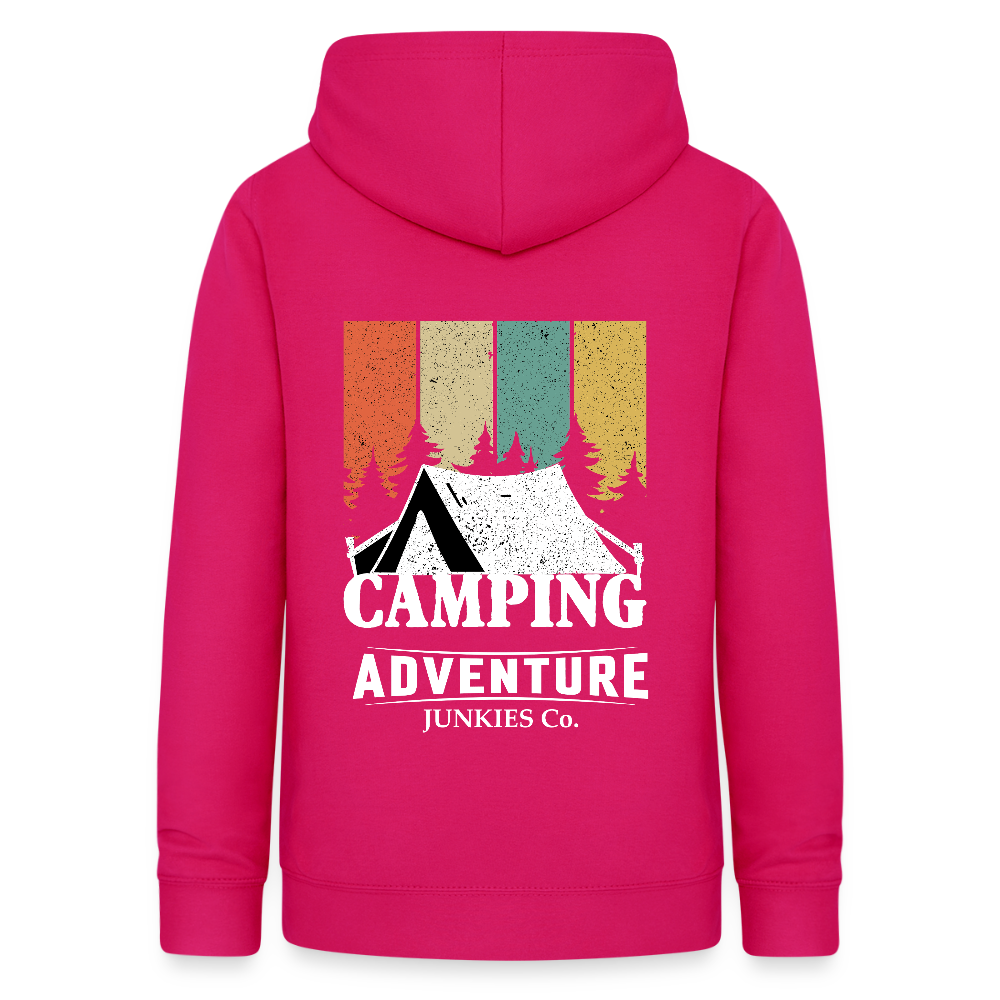 Women's Camping Hoodie - dark pink