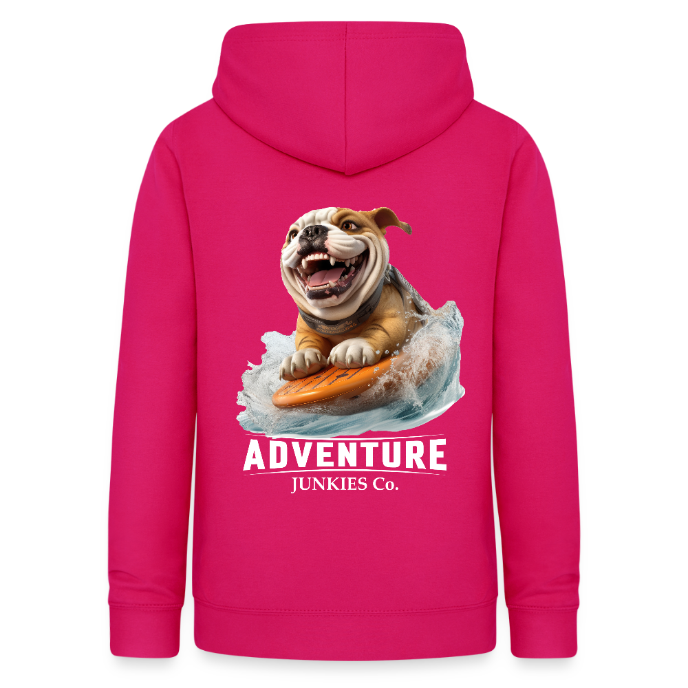 Women's Hoodie Water Adventures - dark pink
