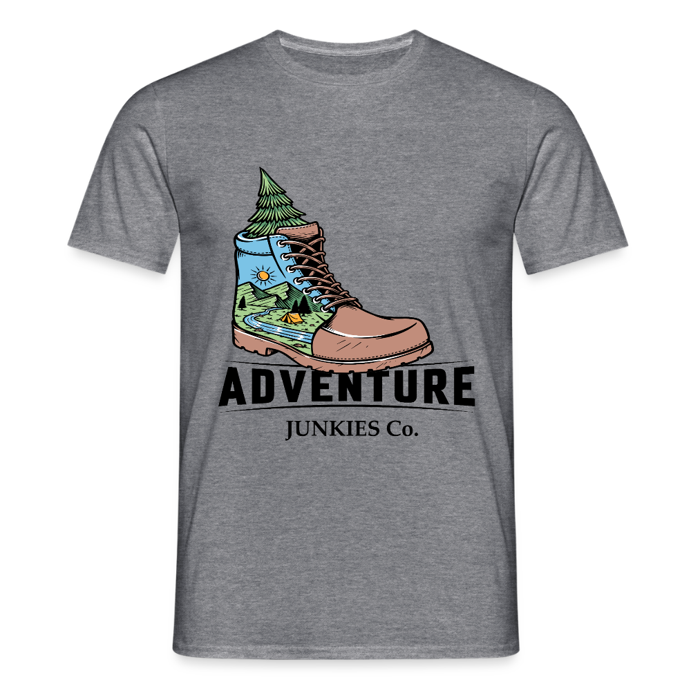 Men's Hiking & Walking  T-Shirt - graphite heather