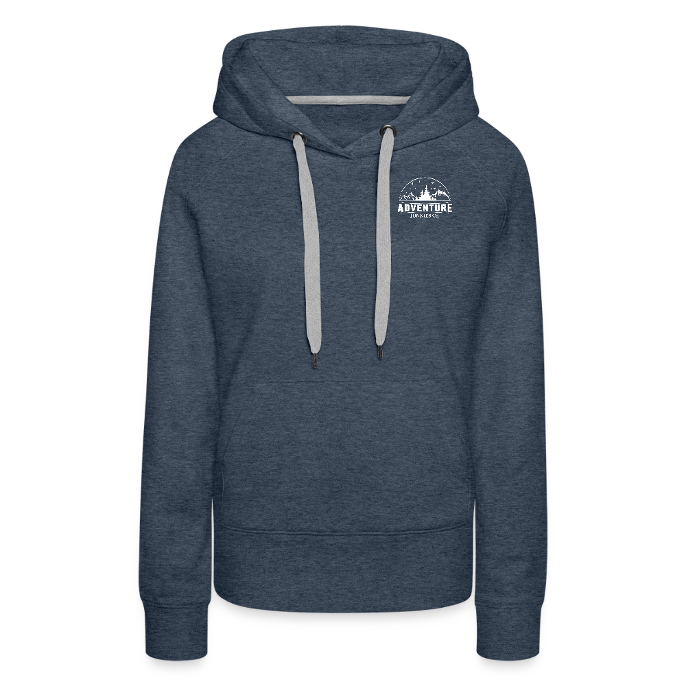 Women’s Premium Hoodie Heather Denim - heather denim
