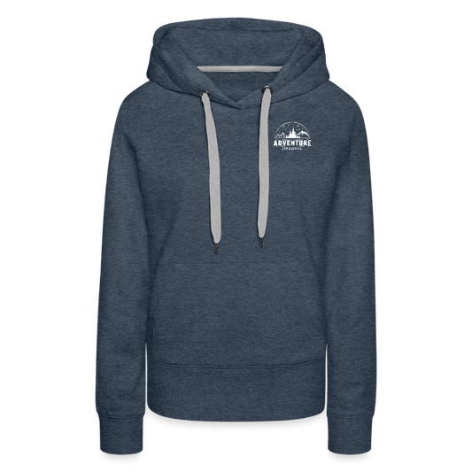 Women’s Premium Hoodie Heather Denim - heather denim