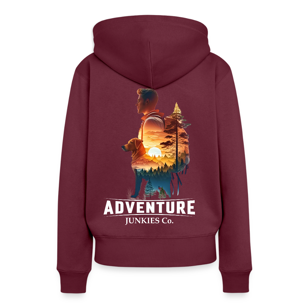 Women’s Premium Hiking /Walking Hoodie - burgundy