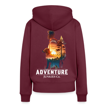 Women’s Premium Hiking /Walking Hoodie - burgundy