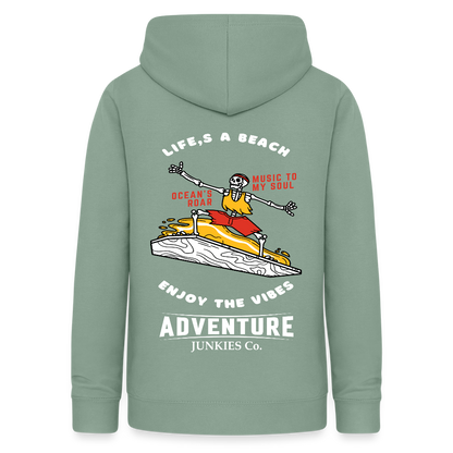 Women's Hoodie Water Adventure - steel green