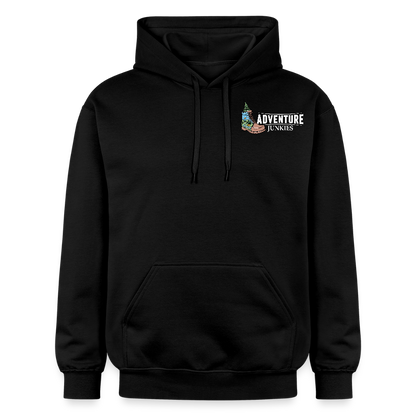 Adult Unisex  Midweight Hoodie  {Customise Breed & Paw} - black