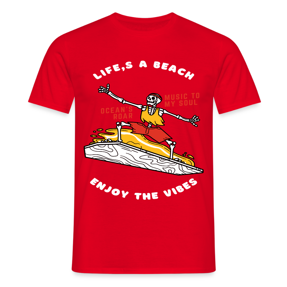 Men's T-Shirt Water - red