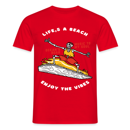 Men's T-Shirt Water - red