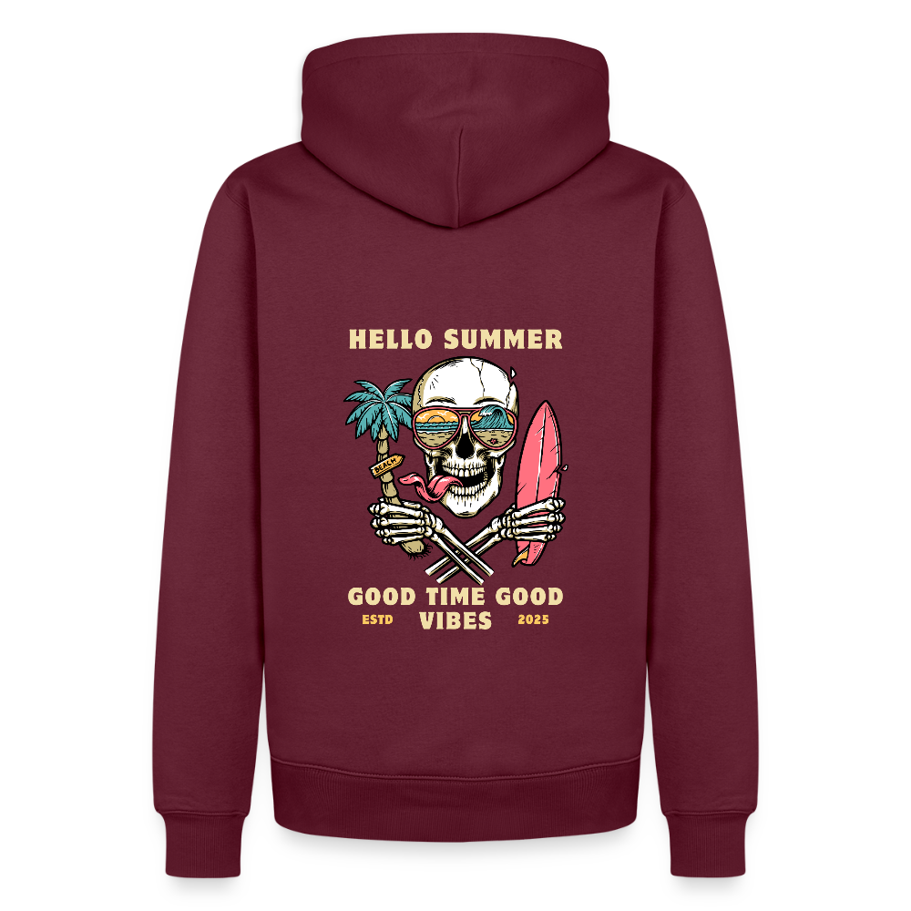 Men’s Premium Camping  Hoodie - burgundy