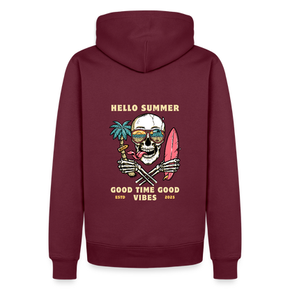 Men’s Premium Camping  Hoodie - burgundy