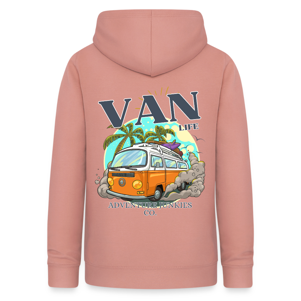 Women's Camping Hoodie - dusky rose