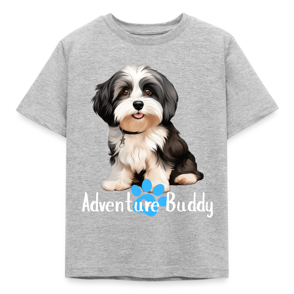 Children's T-Shirt  {Customise Breed & Paw } - heather grey