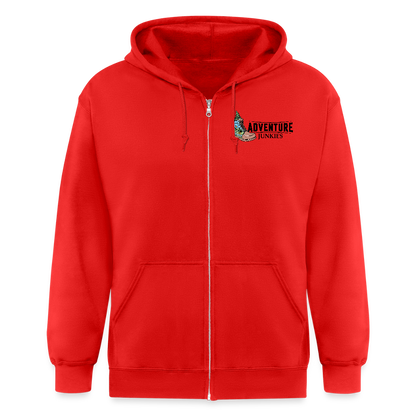 Adult Unisex Heavyweight Hooded Jacket - red