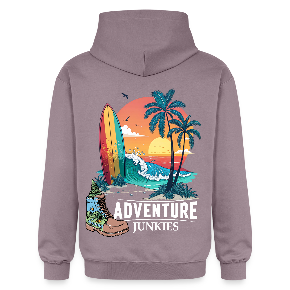 Adult Unisex  Midweight Hoodie - purple-grey 