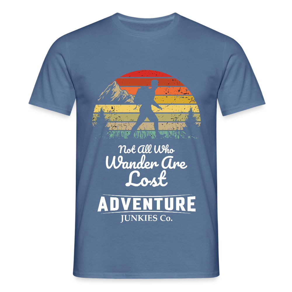 Men's Hiking & Walking T-Shirt - dove blue 