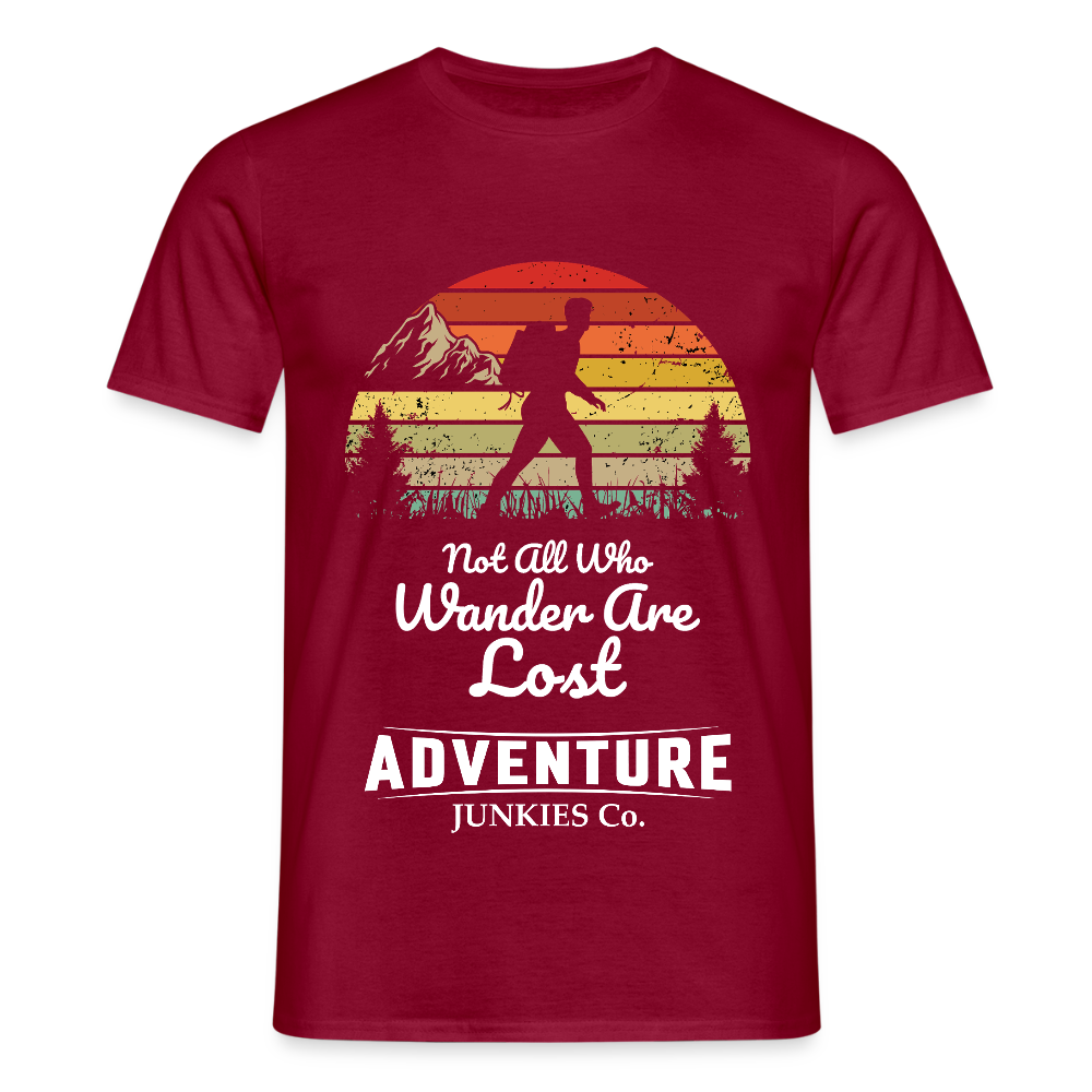 Men's Hiking & Walking T-Shirt - brick red