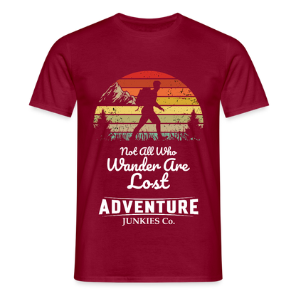 Men's Hiking & Walking T-Shirt - brick red