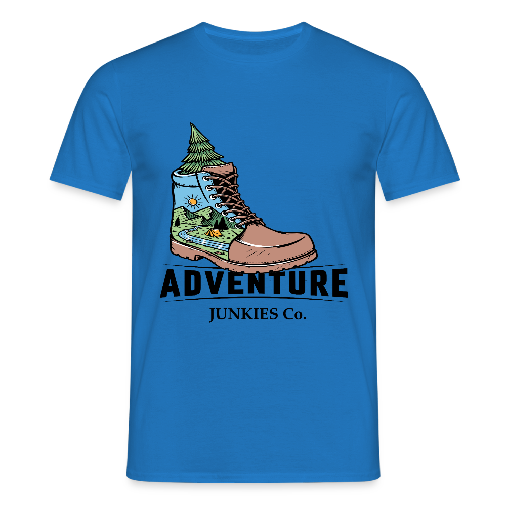 Men's Hiking & Walking  T-Shirt - royal blue