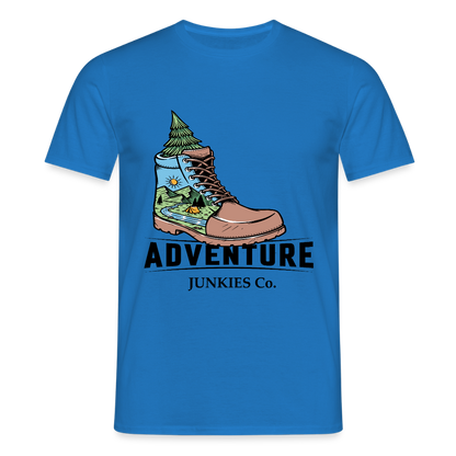Men's Hiking & Walking  T-Shirt - royal blue