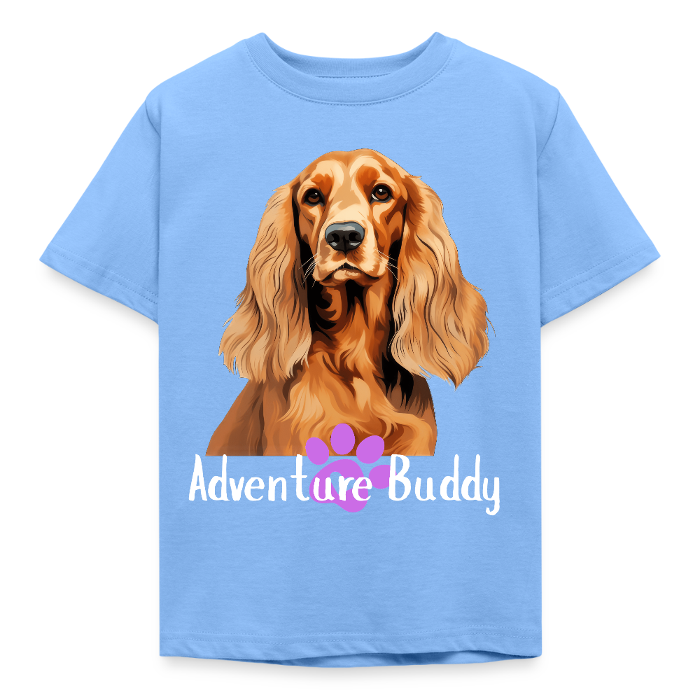 Children's  T-Shirt  {Customise Breed & Paw } - sky blue