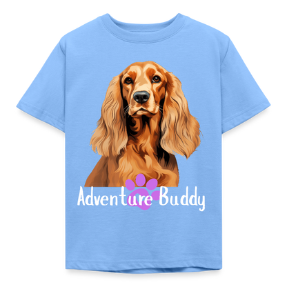 Children's  T-Shirt  {Customise Breed & Paw } - sky blue