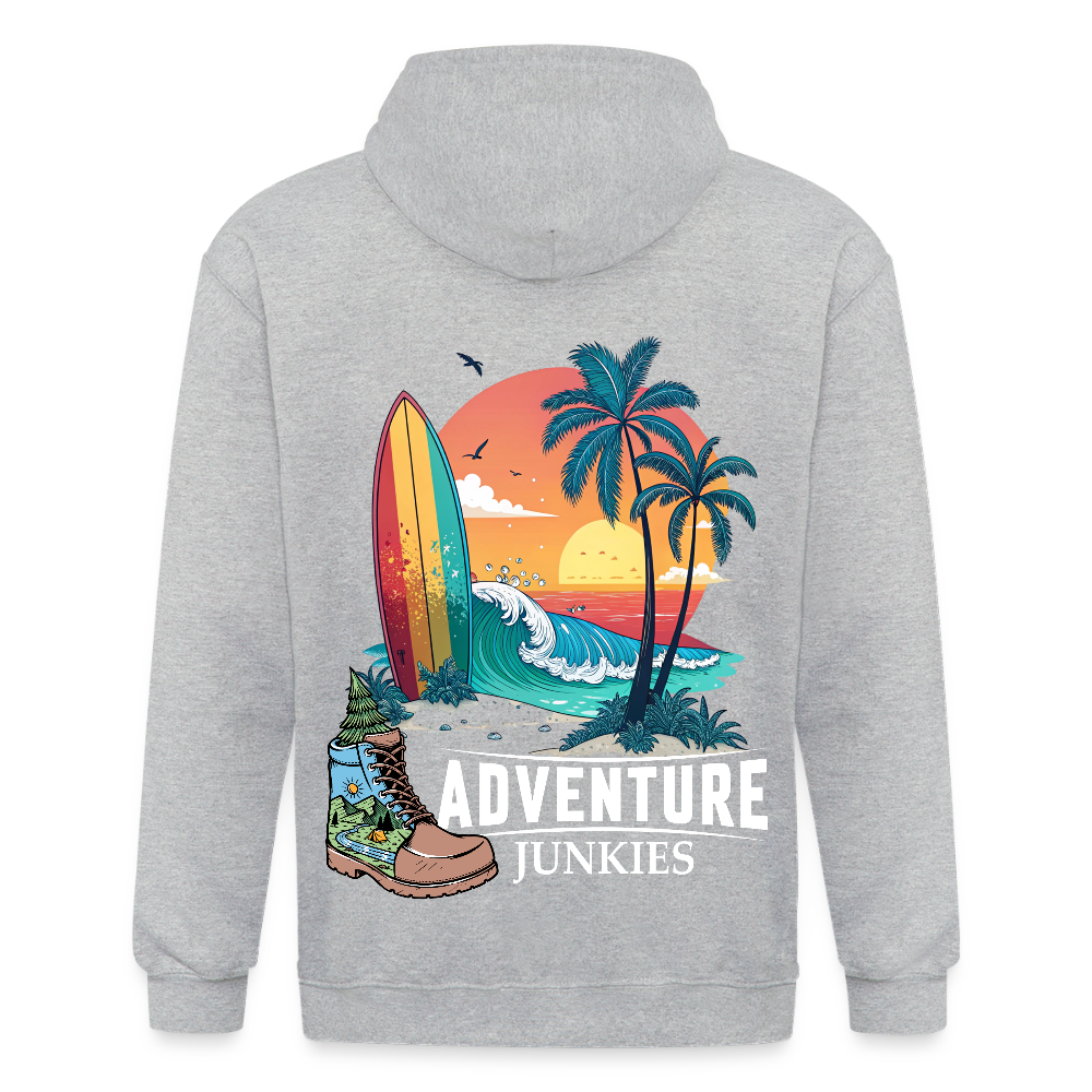 Adult Unisex Heavyweight Hooded Jacket - heather grey