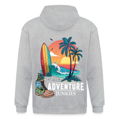 Adult Unisex Heavyweight Hooded Jacket - heather grey