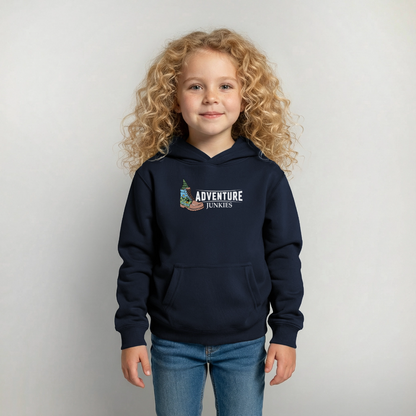 Children's Unisex  Hoodie { Customise Breed & Paw } - navy