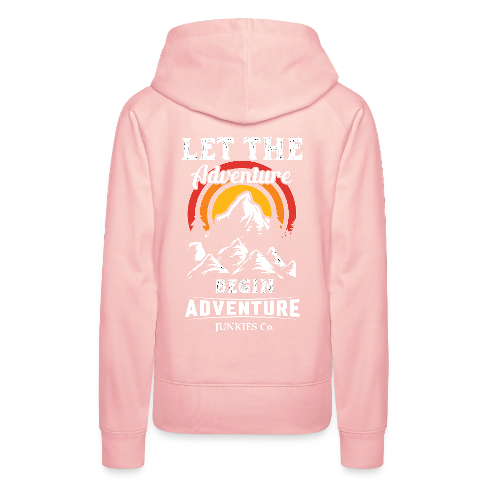 Women’s Premium Hiking / Walking Hoodie - crystal pink