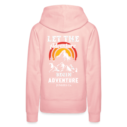 Women’s Premium Hiking / Walking Hoodie - crystal pink
