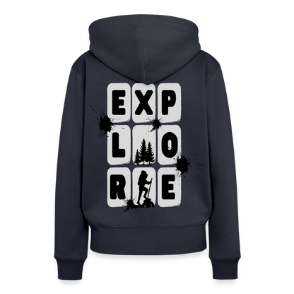 Women’s Premium  Hiking / Walking Hoodie - navy