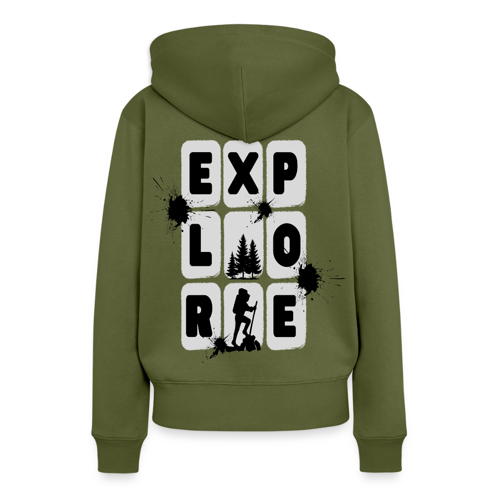 Women’s Premium  Hiking / Walking Hoodie - khaki