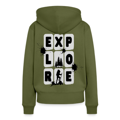 Women’s Premium  Hiking / Walking Hoodie - khaki