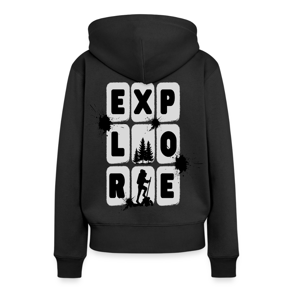 Women’s Premium  Hiking / Walking Hoodie - black