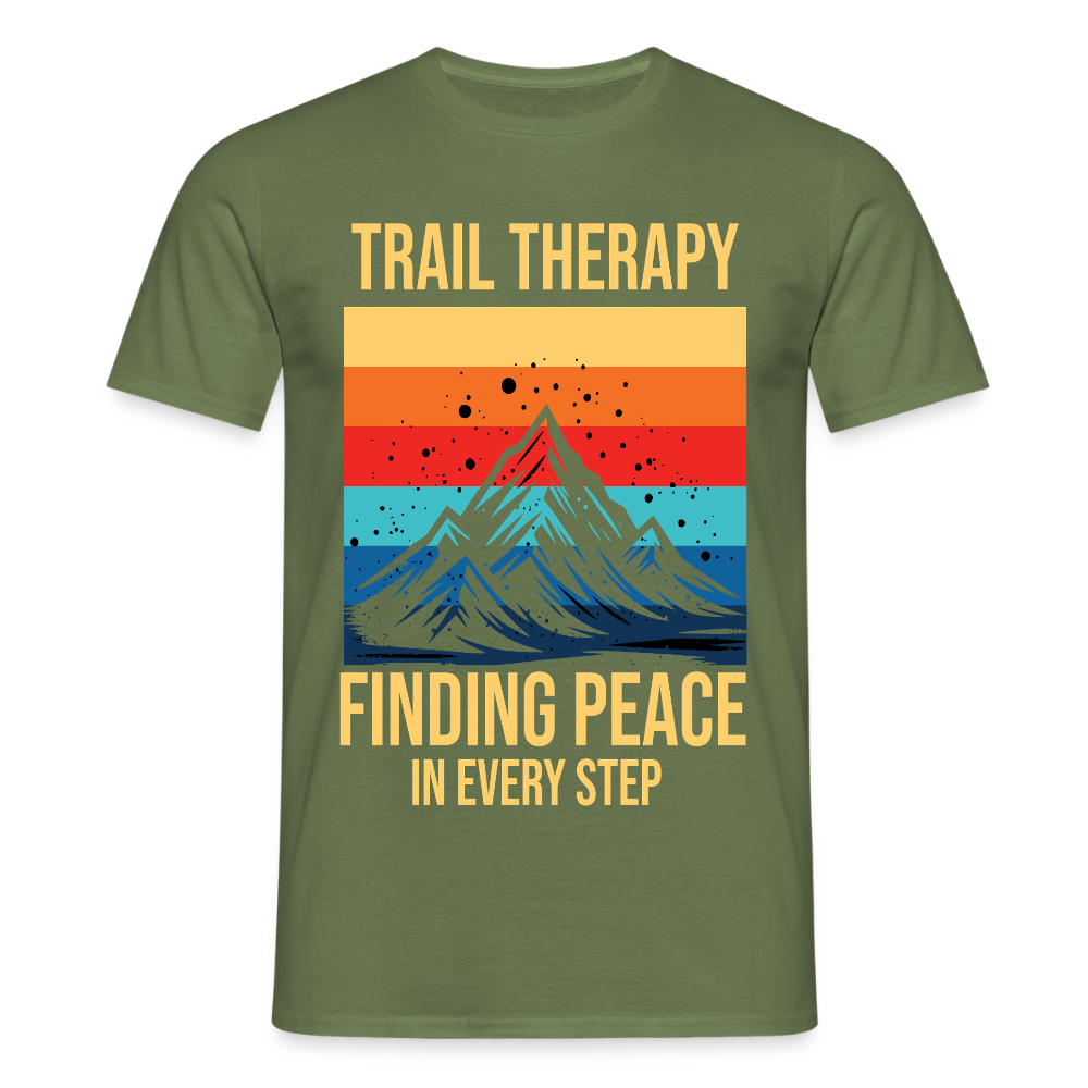 Men's Hiking & Walking T-Shirt - military green