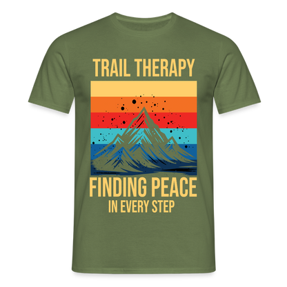 Men's Hiking & Walking T-Shirt - military green