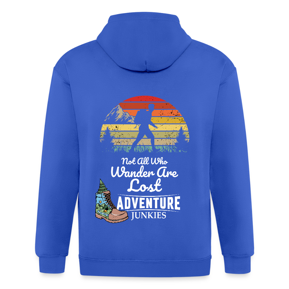 Adult Unisex Heavyweight Hooded Jacket - royal blue