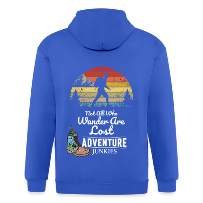 Adult Unisex Heavyweight Hooded Jacket - royal blue