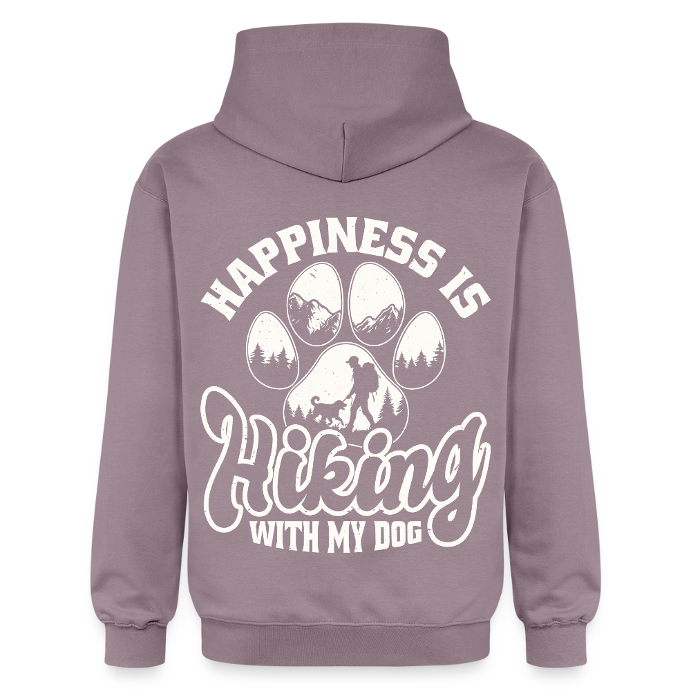 Adult  Unisex Midweight Hoodie - purple-grey 