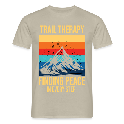 Men's Hiking & Walking T-Shirt - sand beige
