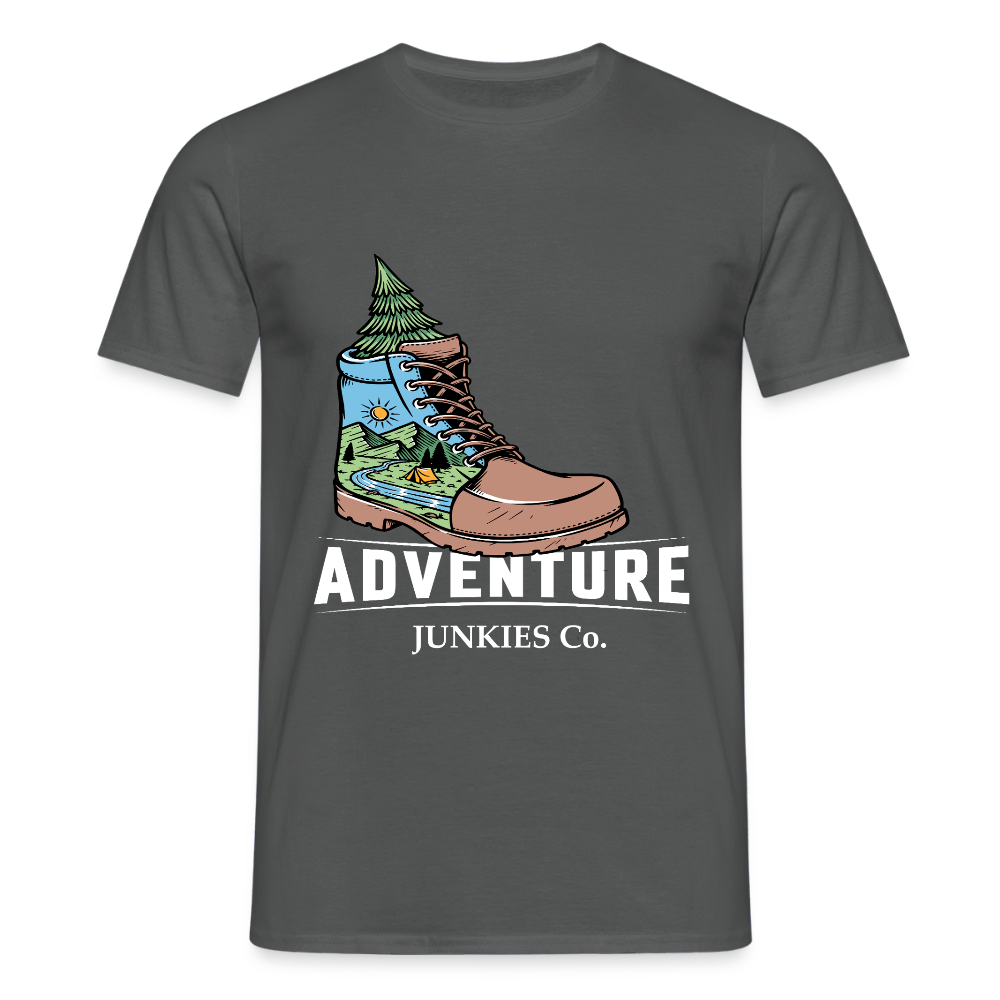 Men's Camping T-Shirt - charcoal grey