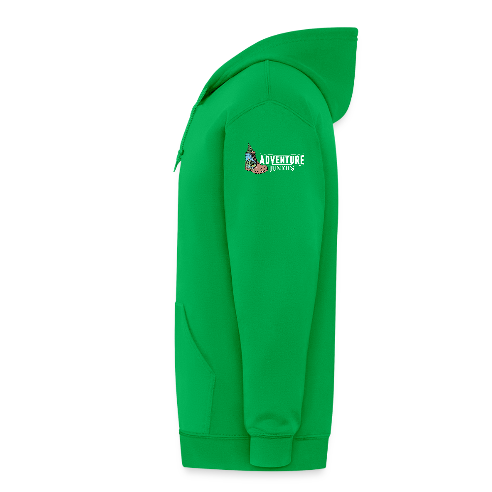 Adult Unisex Heavyweight Hooded Jacket - kelly green