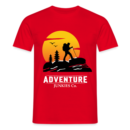 Men's Hiking & Walking T-Shirt - red