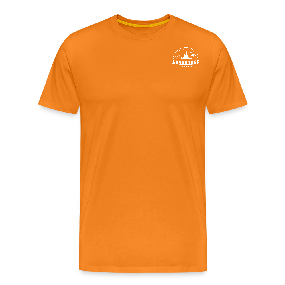 Men's T- Shirts Out Door Adventure Design - orange