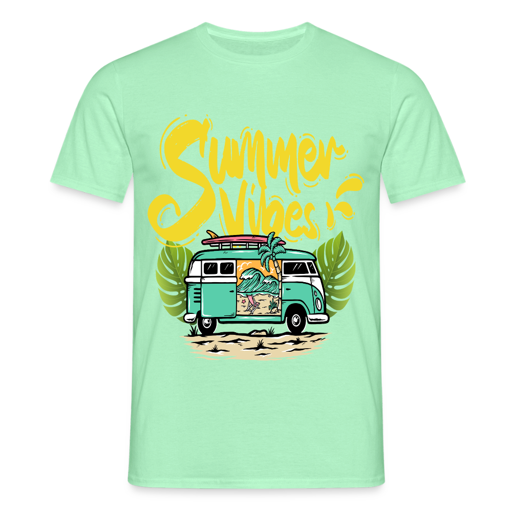 Men's Camping  T-Shirt - mint green