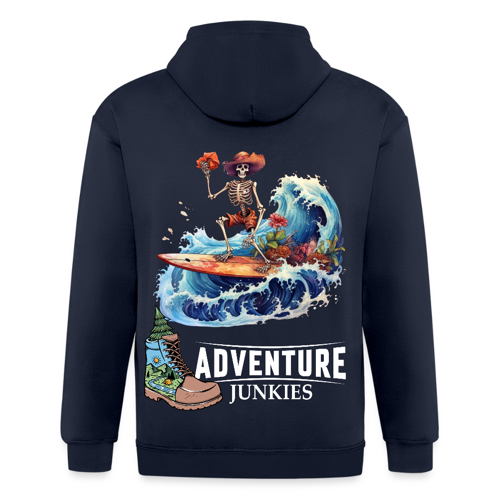 Adult Unisex Heavyweight Hooded Jacket - navy