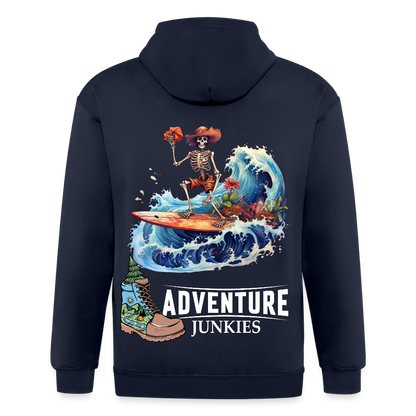 Adult Unisex Heavyweight Hooded Jacket - navy