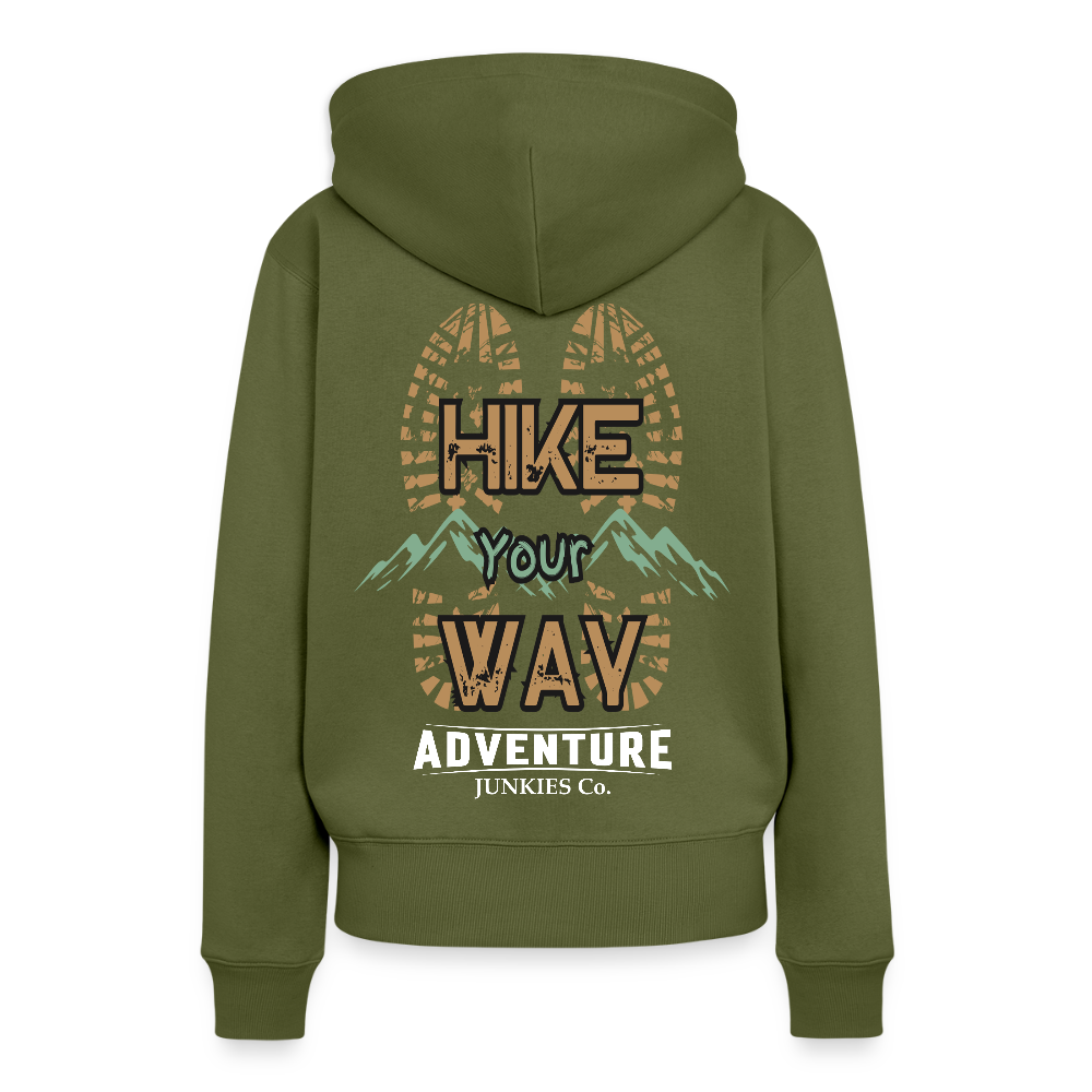 Women’s Premium  Hiking / Walking Hoodie - khaki