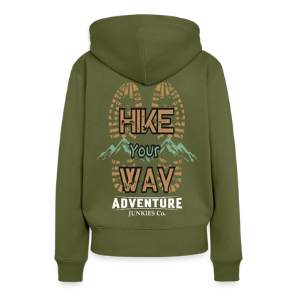 Women’s Premium  Hiking / Walking Hoodie - khaki