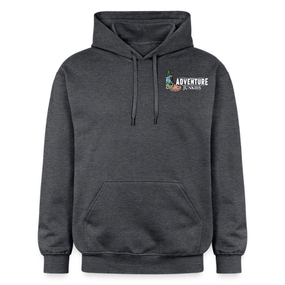 Adult Unisex  Midweight Hoodie  {Customise Breed & Paw} - dark heather grey